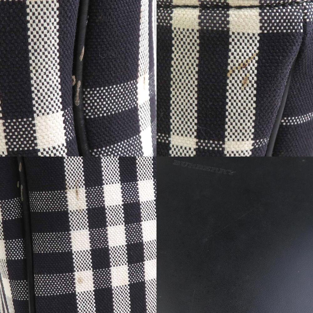 Burberry Handbag Canvas Leather Black - Picture 4 of 4